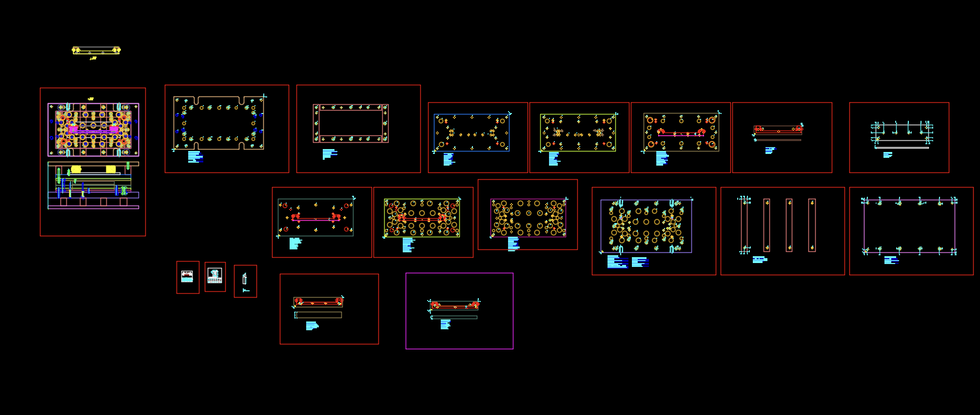 不锈钢铰链支架下料冲压模具图